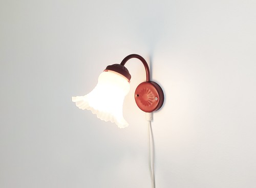Mid century red sconce wall - red,