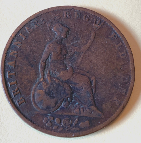 Great britain 1853 one - britain, penny