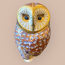 ROYAL CROWN DERBY BARN OWL PAPERWEIGHT 1st quality 