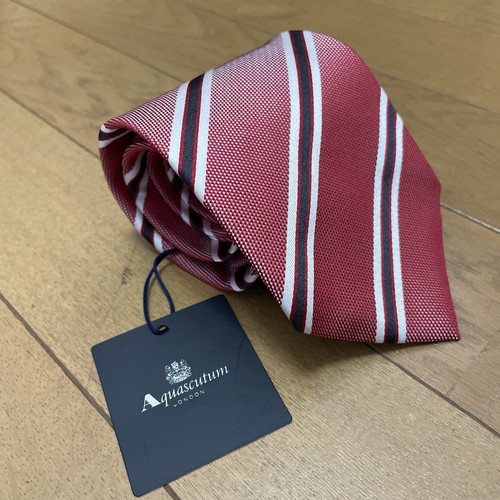Aquascutum regimental silk tie - silk,