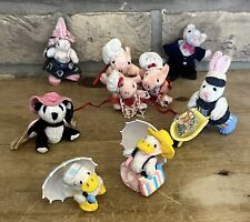 Vintage 2004 Mattel Furryville Animals Mixed Lot Mouse Ducks Pigs Panda Rabbits