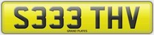SETH V Number plate S333 THV
