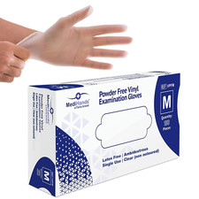 MediHands Vinyl Clear Gloves
