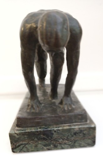 Antique bronze sprinter - antique, in