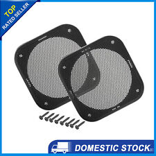 Universal 4" Car Speaker Grills Cover Mesh Square Guard Protector Case Pack of 2