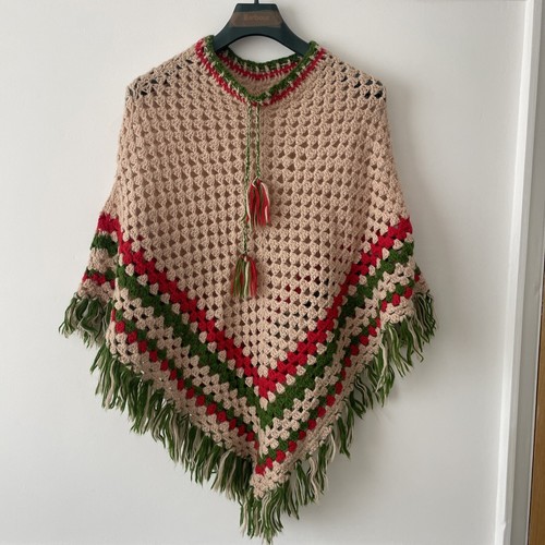 Hand crochet poncho - hand,