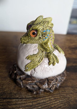 Vintage Windstone Editions Baby Dragon Hatching 3'' 1984 by Melody Pena