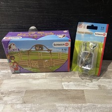 Schleich Horse Club Paddock Entry Gate Fence (42434) & (42290) Cleaning Kit BOX