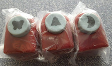 3 Paper Punches for Papercrafting Butterfly, Bell, Moon approx 1cm X 1cm NEW