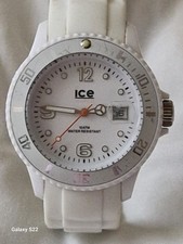 Unisex 40mm Ice Watch with White  Silicone Strap 10 ATM, Japan Movement