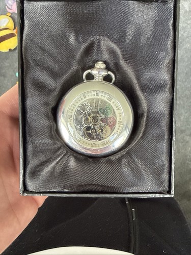 Silver plated pocket watch - plated,