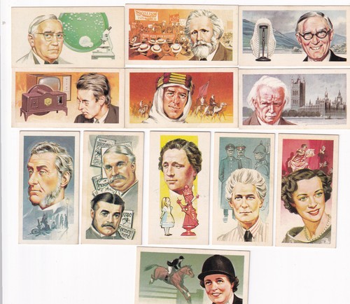 Brooke bond tea cards famous - tea,