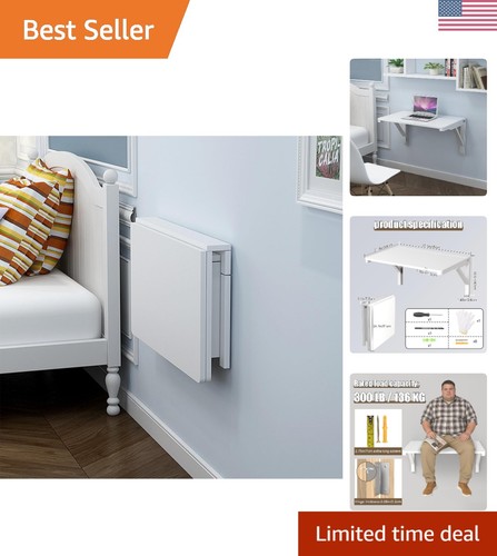 Versatile white folding table - folding,