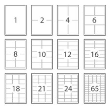 A4 ADDRESS LABELS - SELF ADHESIVE STICKY INKJET LASER COPIER PRINTER FREE P&P