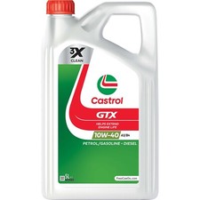 Castrol GTX 10W-40 A3/B4 Part Synthetic Engine Oil Advanced Protection 5 Litre