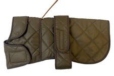 QUILTED ANORAK DOG COAT WITH