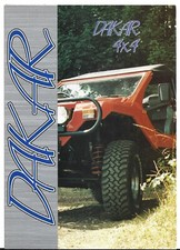 Dakar 4x4 Late 1990s-Early 2000s UK Market Foldout Brochure Range Rover Based