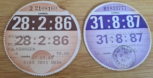 1980 tax discs - tax, 1973