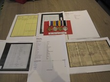 WW1 MEDAL TRIO & LS & GC MEDAL