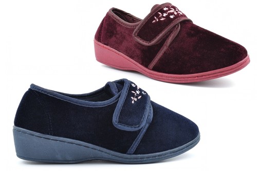 Womens wide fit slippers - womens,