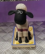 Vintage 1990s Shaun The Sheep Nodder Bobblehead Toy Figure Great Condition 