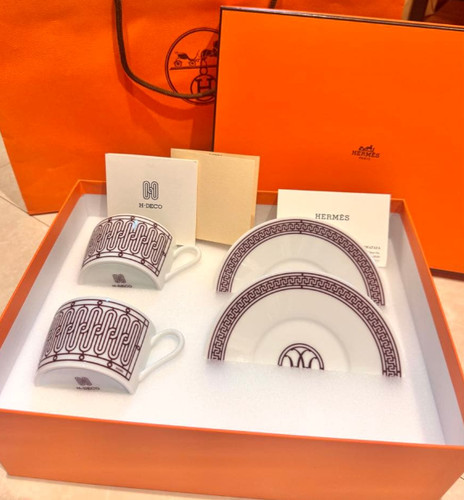 Hermes tea cup saucer deco - tea,