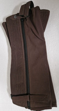 Ladies Mens WIDE Black Brown Washable Amara Suede Horse Riding Half Chaps