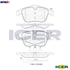 Brake pad set disc - brake,