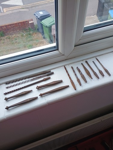 Job lot vintage drill - vintage, bits