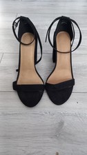 ASOS SIZE 7 BLACK SUEDE EFFECT SHOES BRAND NEW NO TAGS