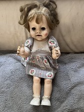 Vintage Pedigree 20” Hard Plastic Mama Cry Flirty Eyed Walker Doll ?