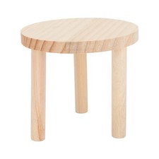 Small Animals Round Platform Smooth Wooden Hamster Playground For Pet Cage