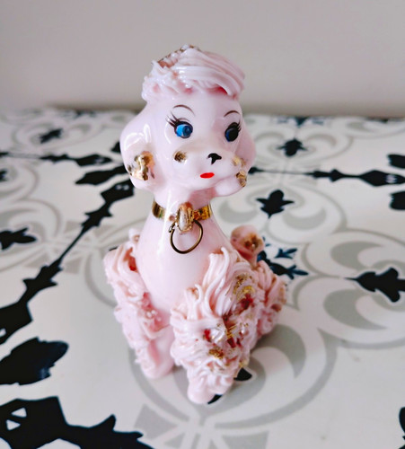 Vintage kitsch pink ceramic