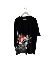 Next NWOT Reindeer Cotton Graphic Christmas T Shirt Size XL 