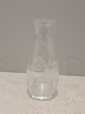 Vintage Glass Etched Small Bud