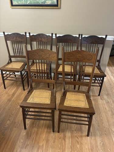 Antique oak dining - 6, dining/side