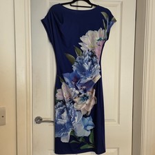 Oasis Blue Floral Bodycon Midi