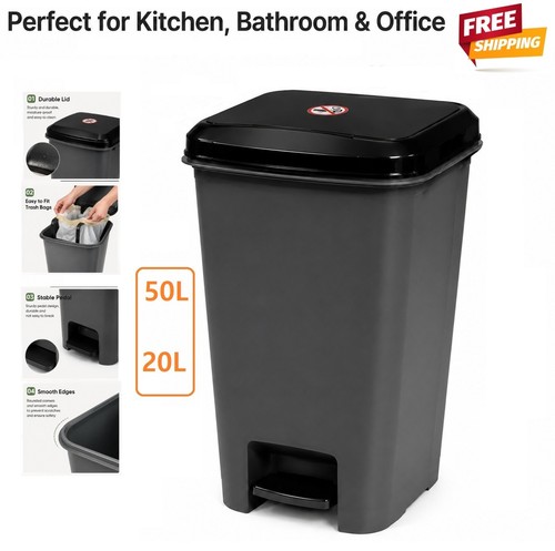 50l 20l slim pedal bin - 50l,