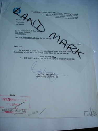 Vintage 1970 letter busmc - 1970,