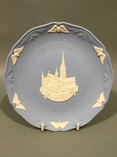 Wedgwood Jasper Ware Christmas Plate 1988