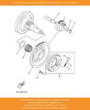 YAMAHA Circlip, 93410-10X00