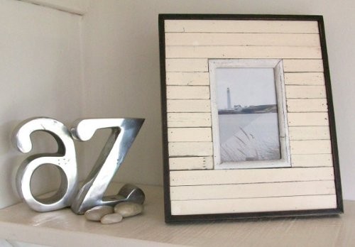 Beach hut photo - beach, frame