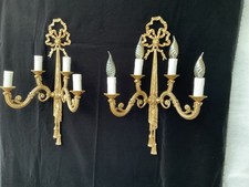 Large pair of Vintage Wall Lights Sconces 60 Cm Tall