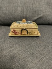 Antique Foreign Butter Cheese Dish Country House