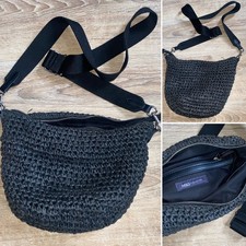 ​M&S Black Straw Woven Sling
