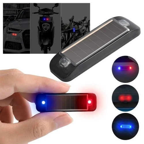 Solar power car led - fake, dummy