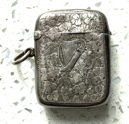 1893 silver vesta box - silver, by