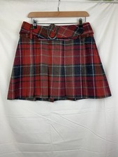 Next Womens Red Plaid Wool