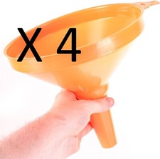 4x Extra Wide Large Funnel 200mm/9" Oil Change Petrol Diesel Fuel Water Liquids