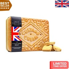 Giant Custard Cream Biscuits